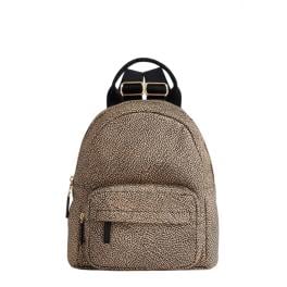 Borbonese Zaino Medium OP Naturale Nero - 1