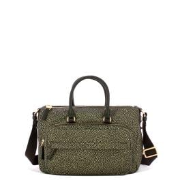 Borbonese Bauletto Medium con tracolla Catrame - 1