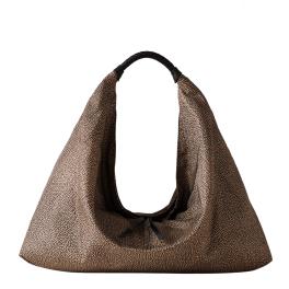 Borbonese Hobo Large Plie OP Naturale - 1