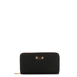 Borbonese Portafoglio Large Zip Around Dark Black - 1