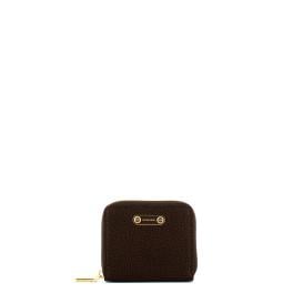 Borbonese Portafoglio Small Zip Around Cioccolato - 1