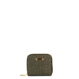 Borbonese Portafoglio Small Zip Around Catrame - 1