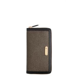 Borbonese Portafoglio Large Zip Around Carbone - 1