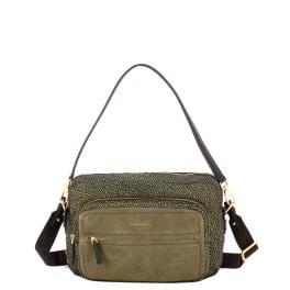 Borbonese Tracolla camera case Medium Catrame Cenere - 1