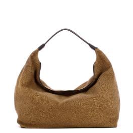 Borbonese Hobo bag Medium Cumino Ebano - 1