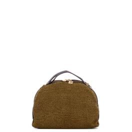 Borbonese Sexy Bag Small camoscio OP Cumino Ebano - 1