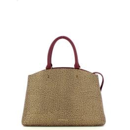 Borbonese Borsa a mano Medium OP Naturale Merlot - 223209C03043 - 1