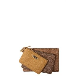 Borbonese Tris beauty case Curry OP Naturale Beige - 910201130354382 - 1