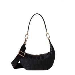 Borbonese Hobo Bag Honey Small Dark Black - 91010129AH1Y66 - 1