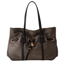 Borbonese Prive shopping large OP Naturale Nero - 91010230AH1M32 - 1