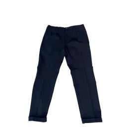 Clark Pantaloni Buck Relaxed Pinces Navy Blue - 1