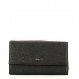Coccinelle Portafoglio Metallic Soft Noir - 1