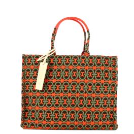 Coccinelle Borsa a mano Never Without Monogram Large Multicolor Kale Green Tangerine - 1