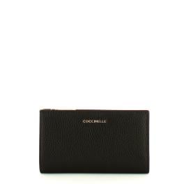 Coccinelle Portafoglio Metallic Soft Noir - 1