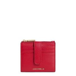 Coccinelle Porta Tessere Metallic Soft Small Scarlet - 1
