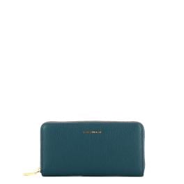 Coccinelle Portafoglio Metallic Soft Zip Around Deep Blue - 1