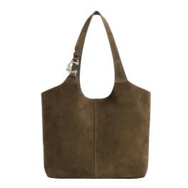 Coccinelle Borsa a spalla C-Easy Suede Fango - 1