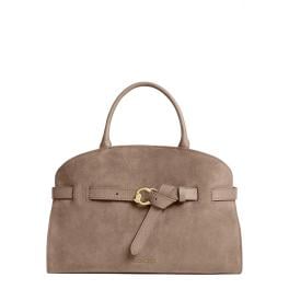 Coccinelle Borsa a mano Sabine suede Medium Warm Taupe - 1