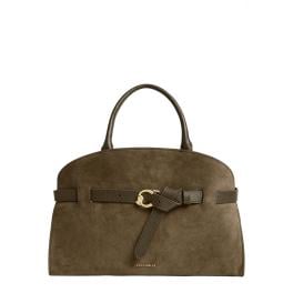 Coccinelle Borsa a mano Sabine suede Medium Fango - 1