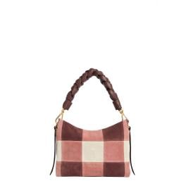 Coccinelle Boheme Vichy Patch suede Multi Winter Rose Berry - 1