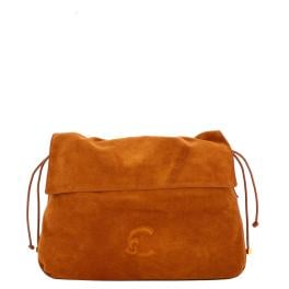 Coccinelle Borsa a spalla Lidia Suede Medium Cognac - 1