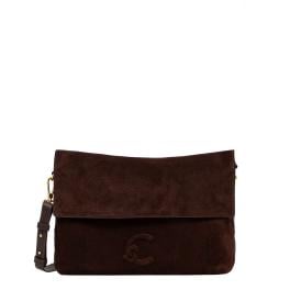 Coccinelle Borsa a spalla Lidia Suede Small Brunette - 1