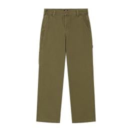 Dickies Canvas Carpenter Military Green Trousers - 1