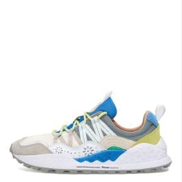 Flower Mountain Sneakers Uomo Washi Suede/Nylon Grey White Azure - 1