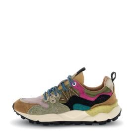 Flower Mountain Sneakers Donna Yamano 3 Suede/Nylon Light Brown Rose Taupe - 1