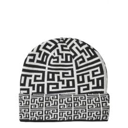 Gaëlle Cuffia Jacquard Monogram Nero Offwhite - 1