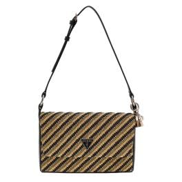 Guess Borsa a spalla Simona Natural Black - 1