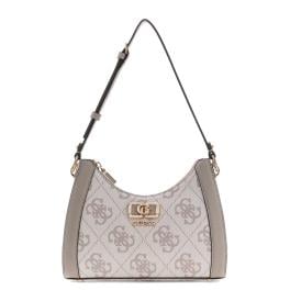 Guess Borsa a spalla Karnilla Dark Taupe Logo - 1