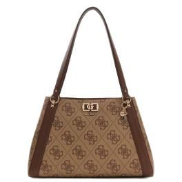 Guess Shopper Karnilla Latte Logo Brown - 1