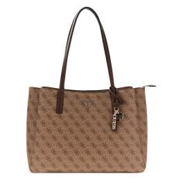 Guess Noelle II Tech tote Latte Logo Brown - 1