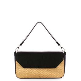 Iuntoo Sottospalla Grande Essenziale Raffia Naturale Nero - 1