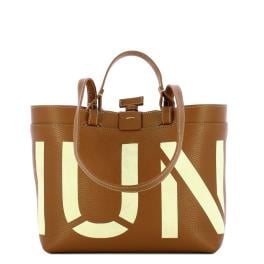 Iuntoo Shopping Sibilla Piccola Logo Cuoio+Panna - 1