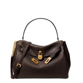 Michael Kors Borsa a mano Hamilton grande Chocolate - 30F6ANXS7E 251 - 1