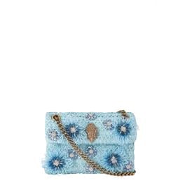 Kurt Geiger Mini bag Kensigton raffia Pale Blue - 1