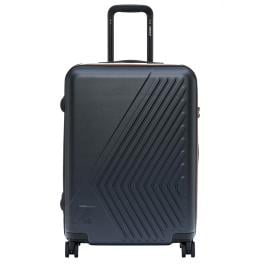 K-Way Valigia Trolley Medio Eudoxieur Logo Blue Depth - 1
