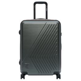 K-Way Valigia Trolley Medio Eudoxieur Logo Green Blackish - 1