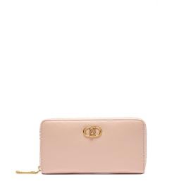 Liu Jo Portafoglio grande Zip Around con Logo Cipria - 1