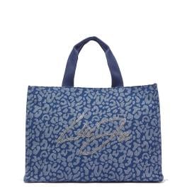 Liu Jo Shopping Bag Large in denim Animalier - 1