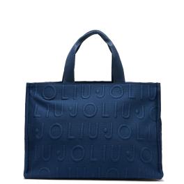 Liu Jo Shopping Bag Large in maglia Blue Sky - 1
