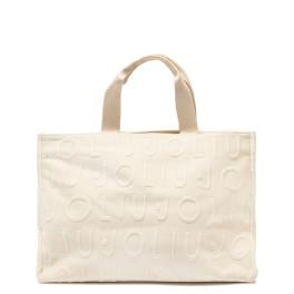 Liu Jo Shopping Bag Large in maglia White Cream - 1