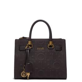 Liu Jo Borsa a mano Manhattan Embossed Piccola Deep Brown - 1