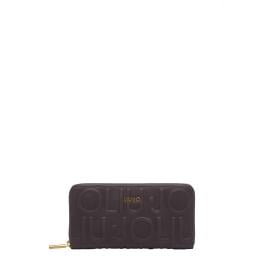 Liu Jo Portafoglio logo Zip Around Deep Brown - 1