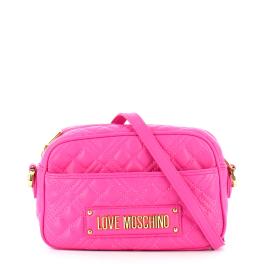 Love Moschino Camera Bag Shiny Quilted Fuxia - 1