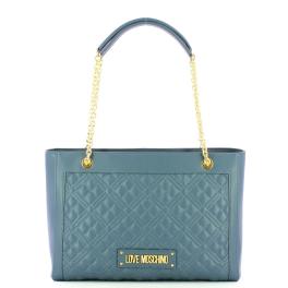 Love Moschino Shopper Shiny Quilted Denim - 1
