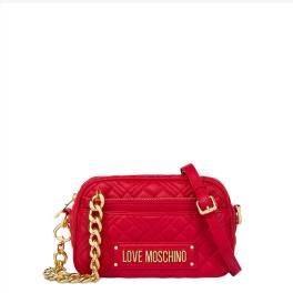 Love Moschino Camera Bag Shiny Quilted Rosso - 1