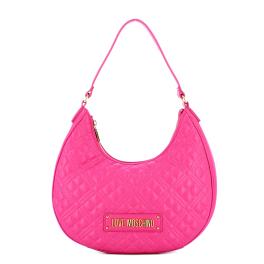 Love Moschino Hobo Bag Shiny Quilted Fuxia - 1